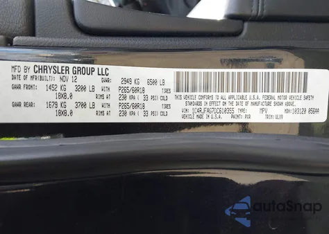2013 Jeep Grand Cherokee Laredo from USA, damaged, VIN 1C4RJFAG7DC610355